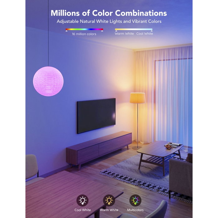 Govee H6009 Bombilla Inteligente LED Wi-Fi/Bluetooth 1200 lm Blanco Govee H6009 Bombilla Inteligente LED Wi-Fi/Bluetooth 1200 lm Blanco