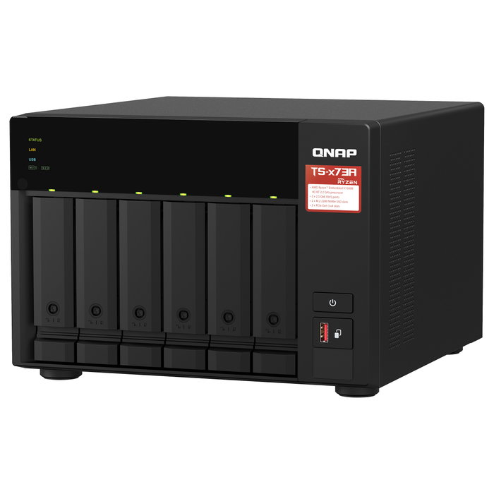 QNAP TS-673A-8G NAS de 6 bahías con AMD Ryzen V1500B y 8 GB DDR4