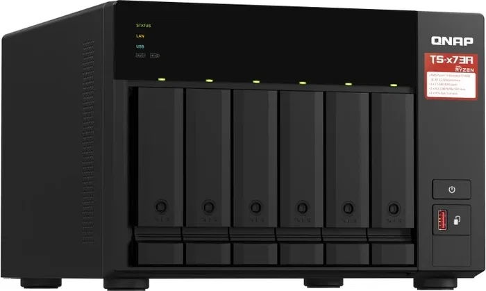 QNAP TS-673A-8G NAS de 6 bahías con AMD Ryzen V1500B y 8 GB DDR4