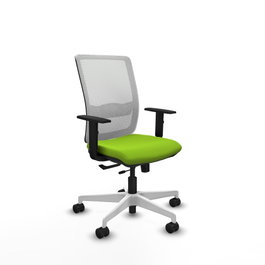 PIQUERAS Y CRESPO Silla de oficina Haches Pistacho y Blanco