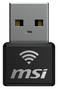 MSI AX1800 Nano WiFi USB Adapter GUAX18N Negro
