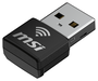 MSI AX1800 Nano WiFi USB Adapter GUAX18N Negro