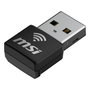 MSI AX1800 Nano WiFi USB Adapter GUAX18N Negro