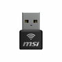 MSI AX1800 Nano WiFi USB Adapter GUAX18N Negro