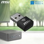 MSI AX1800 Nano WiFi USB Adapter GUAX18N Negro