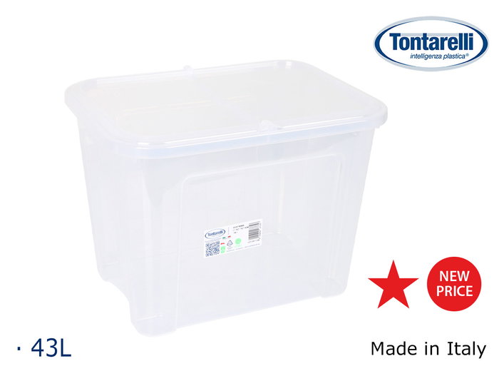 Tontarelli Caja de almacenaje 43L con tapa Tontarelli Caja de almacenaje 43L con tapa