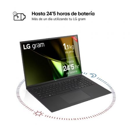 LG 17Z90S-G.AD7BB Portátil Gram 17" WQXGA IPS Intel Core Ultra 7-155H 32GB RAM 2TB SSD Windows 11 Ultraligero LG 17Z90S-G.AD7BB Portátil Gram 17" WQXGA IPS Intel Core Ultra 7-155H 32GB RAM 2TB SSD Windows 11 Ultraligero