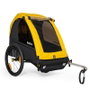 Burley Bee Double Remolque para Bicicletas 2 Asientos, Plegable, 20 Pulgadas, Hasta 45 kg, Protección UV