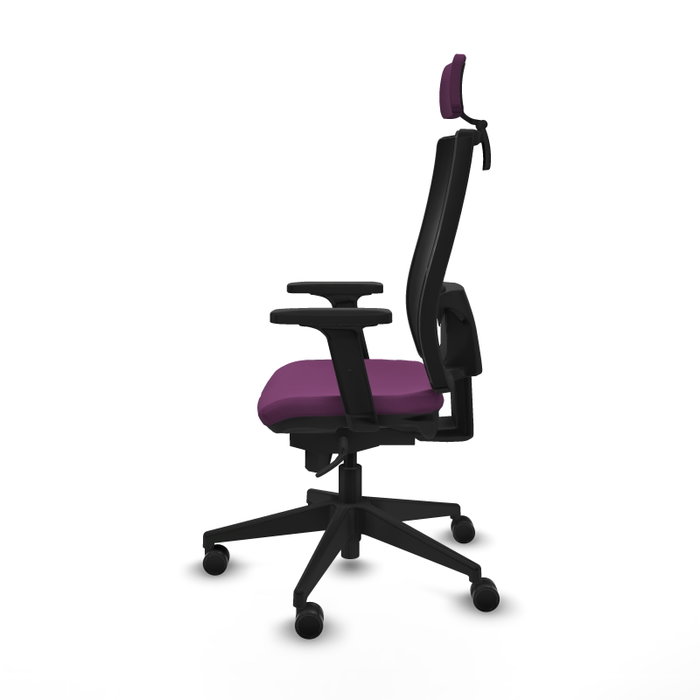 PIQUERAS Y CRESPO Silla de oficina Horna con Mecanismo Sincro, Morado y Negro