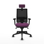 PIQUERAS Y CRESPO Silla de oficina Horna con Mecanismo Sincro, Morado y Negro