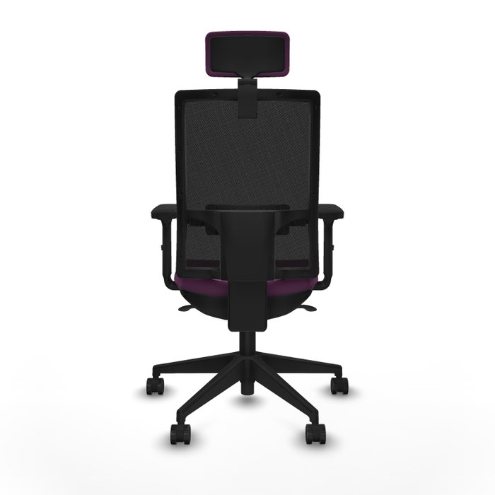 PIQUERAS Y CRESPO Silla de oficina Horna con Mecanismo Sincro, Morado y Negro