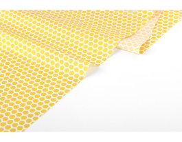 Dailylike Tela algodón honey con cenefas y motivos 1,10m x 3m