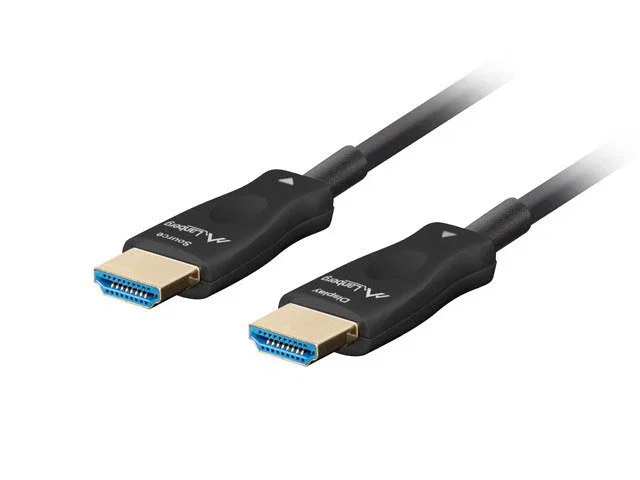 Lanberg CA-HDMI-30FB.0300-BK Cable HDMI 2.1 Óptico AOC 40m 8K 240Hz 48Gbit/s HDR10+ Macho-Macho Negro
