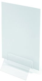 Clip Portamenu Deflect-O Ancho 100 Mm. Transparente