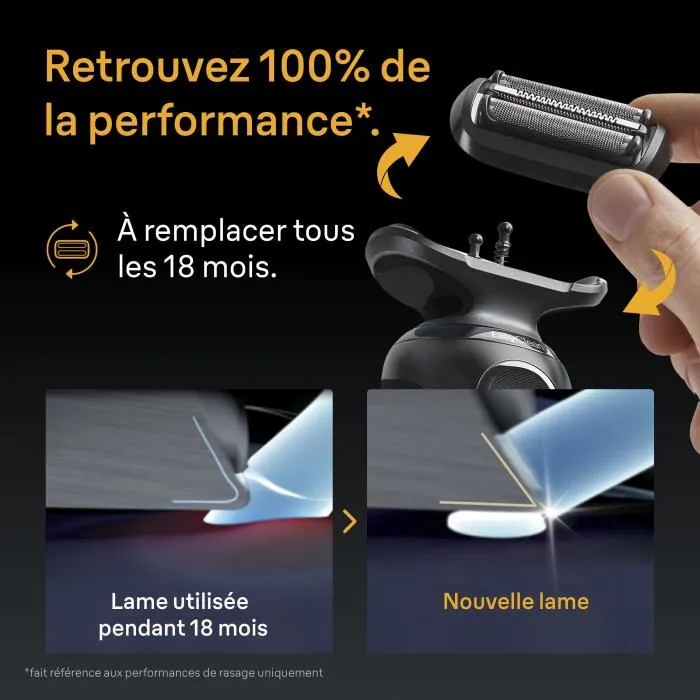 Braun Cabezal de Afeitado 8700216051330 para Series 5 y 6 - 3 Cuchillas Flexibles Fabricado en Alemania