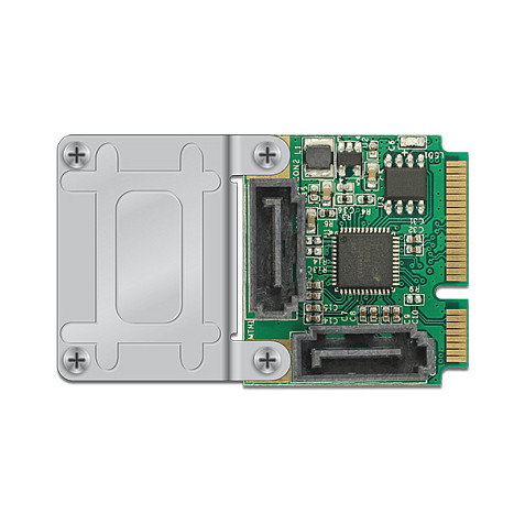 DeLOCK 95260 Adaptador Mini PCIe a 2x SATA 6 Gb/s con Asmedia ASM1061, Perfil bajo, para expansión interna