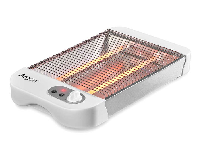 Argon Tostador Plano Blanco 600W 35 x 6.5 x 21.5 cm (Set de 6)