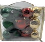 DKD Home Decor Set de 41 Bolas de Decoración Navideña Verde y Rojo