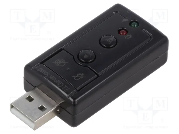 SAVIO Tarjeta de sonido estéreo 7.1 USB 2.0 AK-01 Negro SAVIO Tarjeta de sonido estéreo 7.1 USB 2.0 AK-01 Negro