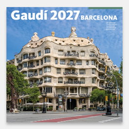 TRIANGLE POSTALS Calendario de pared 2027 Gaudí-2 B (Pedrera) 30x30 cm