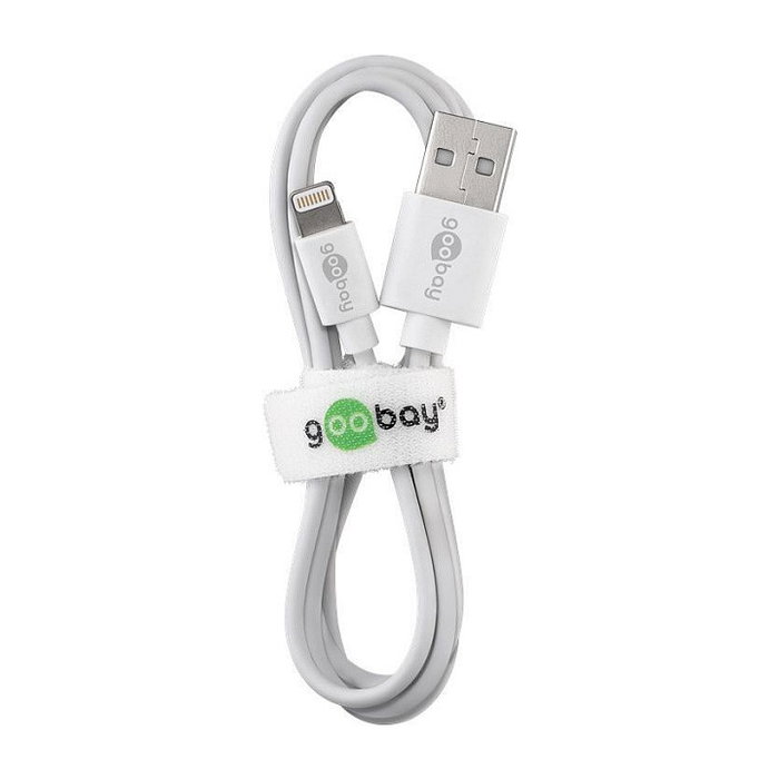 Goobay Set de carga dual Apple Lightning 2,4 A Blanco