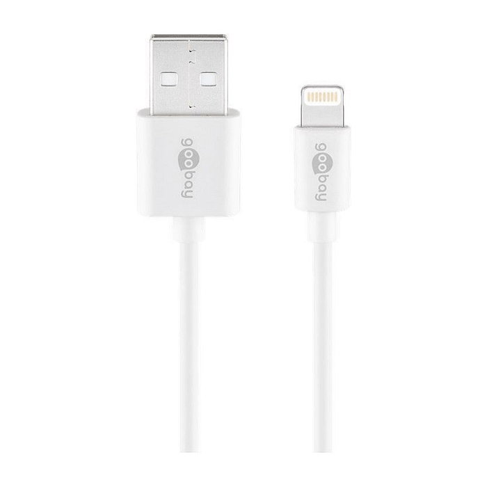 Goobay Set de carga dual Apple Lightning 2,4 A Blanco