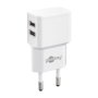 Goobay Set de carga dual Apple Lightning 2,4 A Blanco