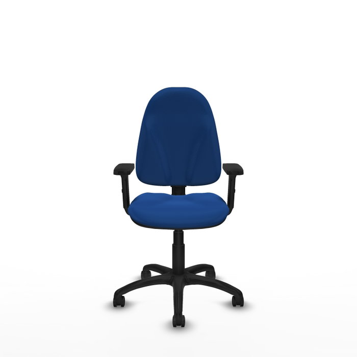 PIQUERAS Y CRESPO Silla de oficina Algarra Azul con Brazos 2D