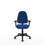 PIQUERAS Y CRESPO Silla de oficina Algarra Azul con Brazos 2D