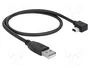 DeLOCK 82680 Cable USB 2.0 Tipo-A a Mini-B Angular 0,5 m