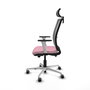 PIQUERAS Y CRESPO Silla de oficina Haches Rosa y Gris