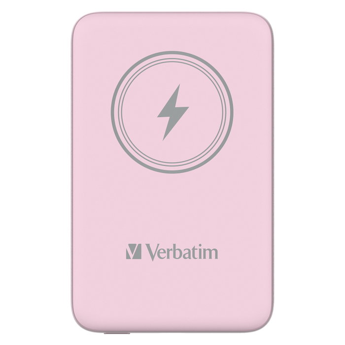 Verbatim Charge 'n' Go Powerbank 10000mAh Rosa Carga Inalámbrica PD 3.0 QC 3.0