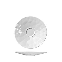 SUMMA Diamond Platillo Llano Grabado, Vajilla de Porcelana, Blanco Marfil, Diametro 15 cm, Coleccion Diamond, Incluye Informacion para Cod. 2023.01 - 2023.03 (Set de 6)