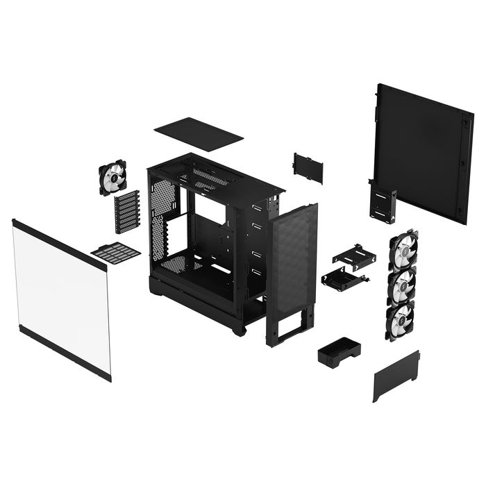 Fractal Design Pop XL Air RGB Black Window Torre PC ATX EATX micro ATX Mini-ITX Acero Vidrio Templado
