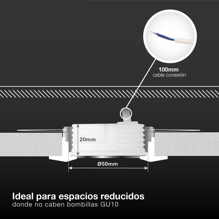 GSC Evolution Módulo LED plano Serie Lúbia 6,5W 4000K 60º