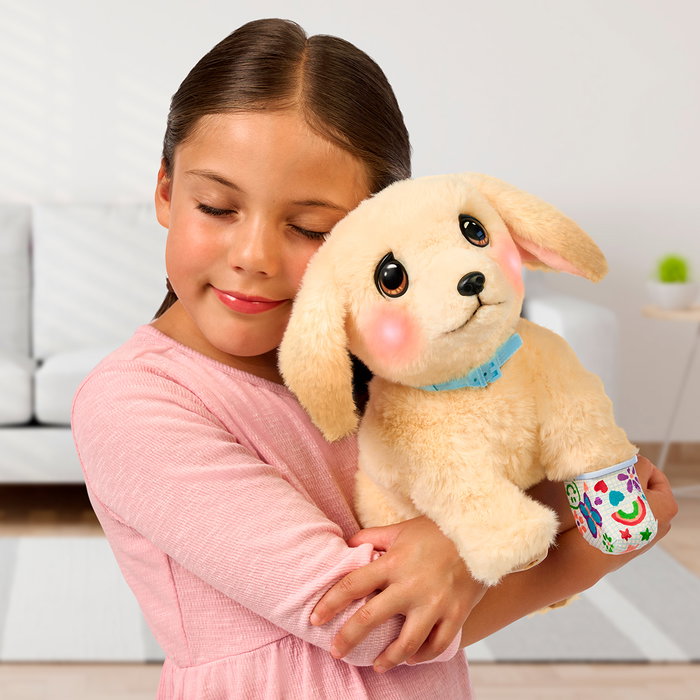 LITTLE LIVE PETS Ouchies Retriever 26679 Moose - Juguete Interactivo de Cuidar y Curar Patita con Más de 50 Sonidos, Español