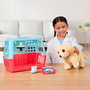 LITTLE LIVE PETS Ouchies Retriever 26679 Moose - Juguete Interactivo de Cuidar y Curar Patita con Más de 50 Sonidos, Español