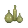 DKD Home Decor Jarrón de Cristal Reciclado Verde con Acabado Desgastado 12L