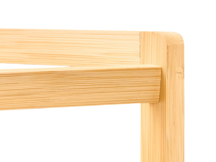 Kinvara Carro Ancho Bambú 3 Alturas con Ruedas 85 x 6 x 38 cm Kinvara Carro Ancho Bambú 3 Alturas con Ruedas 85 x 6 x 38 cm