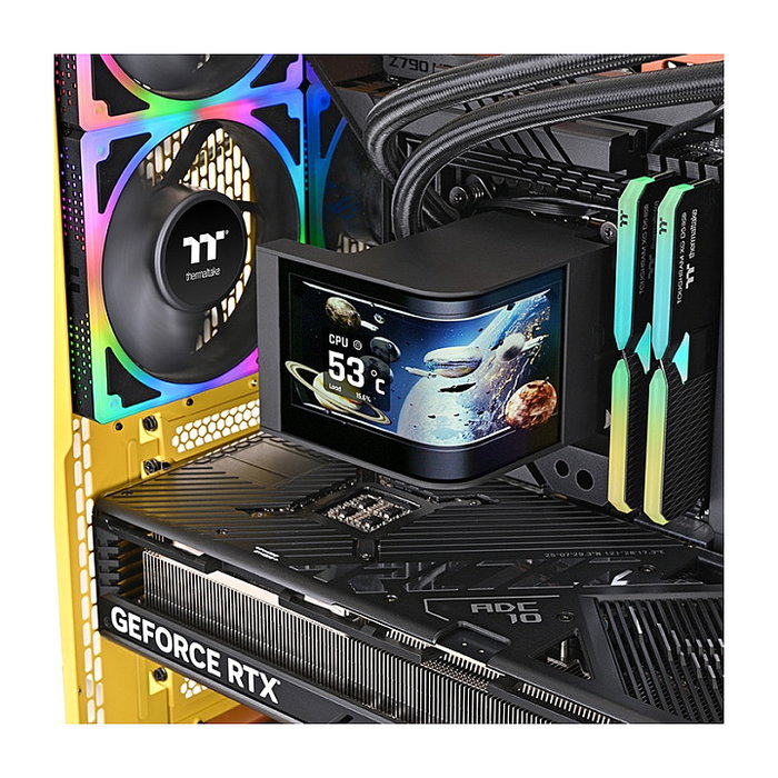 Thermaltake MAGCurve 360 Ultra AIO Kit Refrigeración Líquida ARGB Ventilador LCD Negro - 360 W TDP
