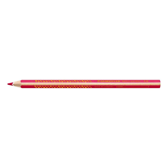 Staedtler Lápices de Colores Noris Jumbo Triangular Rosa (Set de 12)