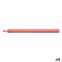 Staedtler Lápices de Colores Noris Jumbo Triangular Rosa (Set de 12)