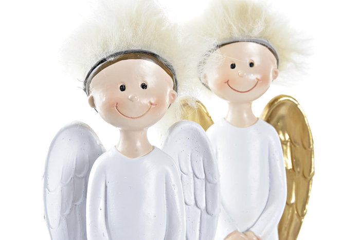 DKD Home Decor Figura de Ángel en Resina Surtida de 2 Unidades