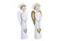 DKD Home Decor Figura de Ángel en Resina Surtida de 2 Unidades