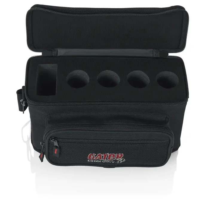 Gator Funda acolchada para 4 micrófonos