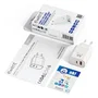 Ewent Cargador Rápido EW1318 20W GaN PPS con 1x USB-C Power Delivery y 1x USB-A QC 3.0 para iPhone 17, Android y Tablets - Blanco
