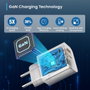 Ewent EW1318 Cargador Rápido GaN 20W USB-C y USB-A Blanco