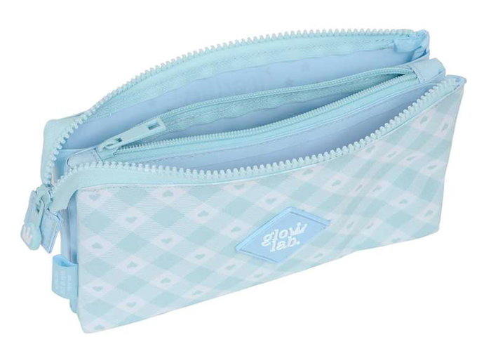 Portatodo Triple Glow Lab Cisnes Azul claro 22 x 12 x 3 cm