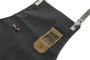 DKD Home Decor Surtido de 6 Delantales Algodón Lienzo Mountain en Negro y Gris Claro