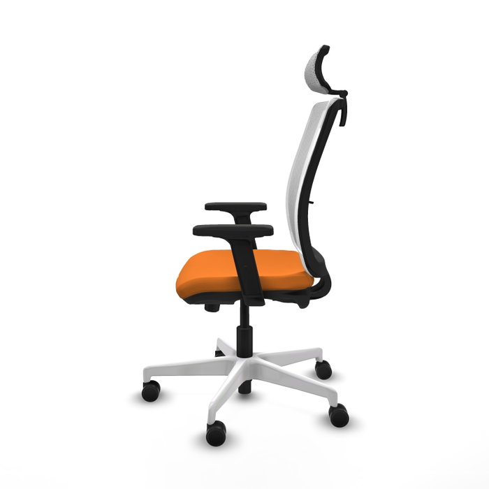 PIQUERAS Y CRESPO Silla de oficina Haches Naranja y Blanco PIQUERAS Y CRESPO Silla de oficina Haches Naranja y Blanco